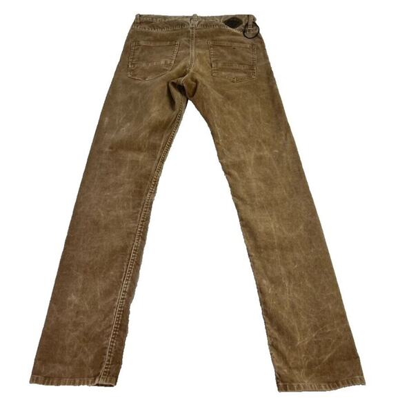 Quicksilver Jeans Pants Mens 28 Brown Straight Tapered Fit Corduroy - Picture 2 of 16